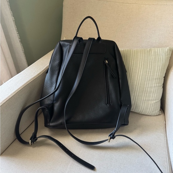 New without tags Fiorelli genuine black leather backpack - Picture 3 of 5